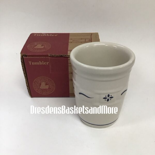 Longaberger Classic Blue Tumbler NIB