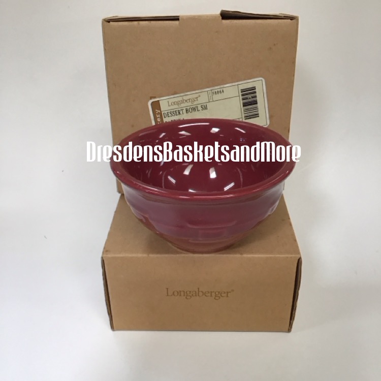 Longaberger Paprika Dessert Bowls Set Of 2 NIB