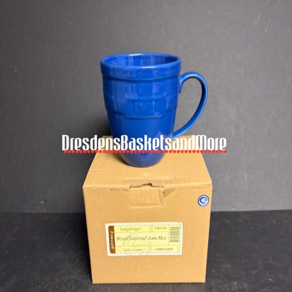 Longaberger Cornflower Jumbo Mug NIB