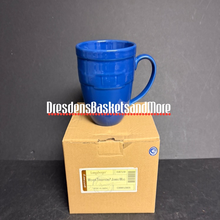 Longaberger Cornflower Jumbo Mug NIB