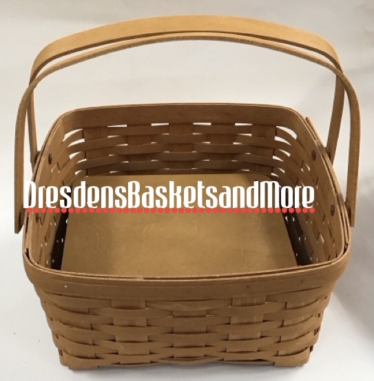 Longaberger 2012 Warm Brown Cake Basket w/ Riser*