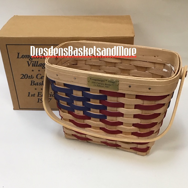 Longaberger 20th Century Basket w/ Protector NIB