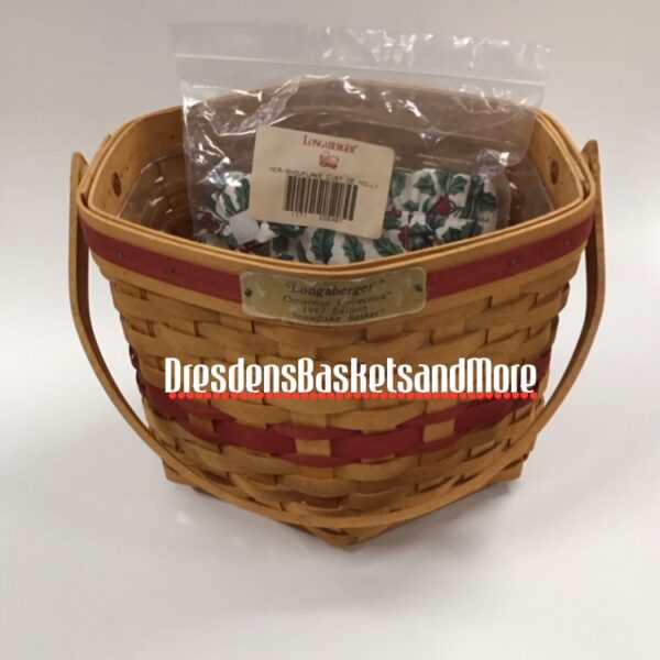 Longaberger 1997 Christmas Snowflake Basket Combo