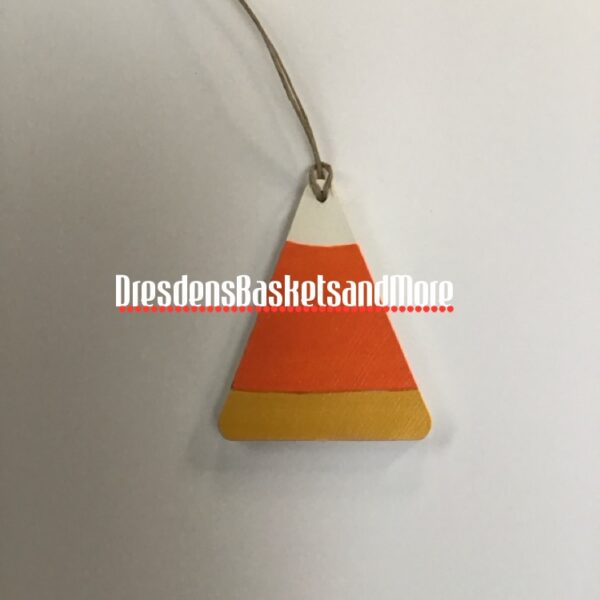 Candy Corn Hand Painted Tie On