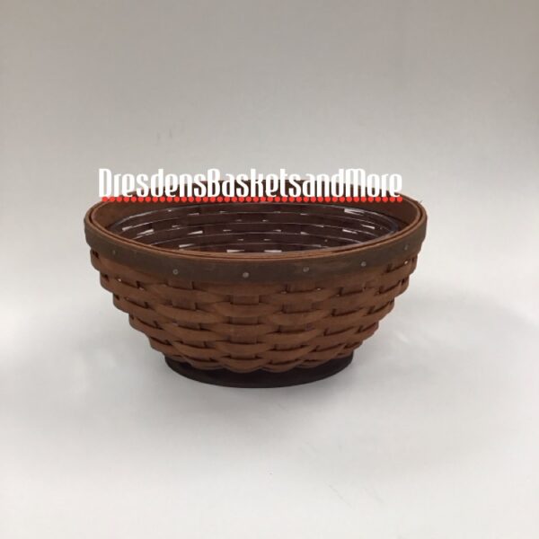 Longaberger 2008 Small Oval Bowl Basket w/ Hard Protector