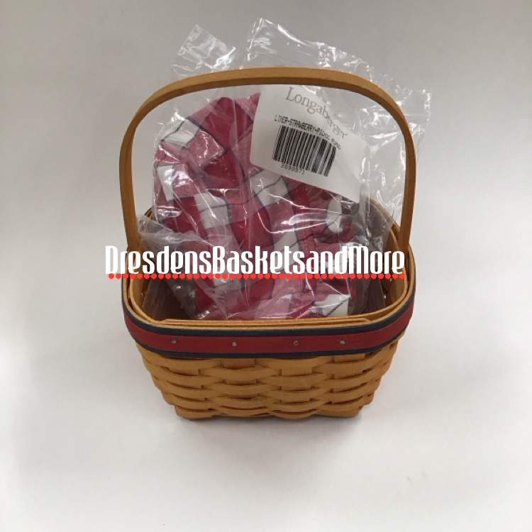 Longaberger 2001 All American Strawberry Basket Combo