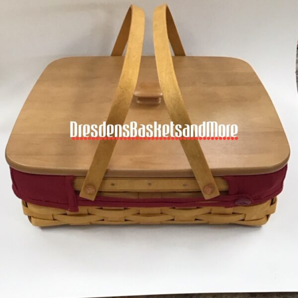 Longaberger 2005 Blue Ribbon Pie Combo w/ Woodcrafts Lid*