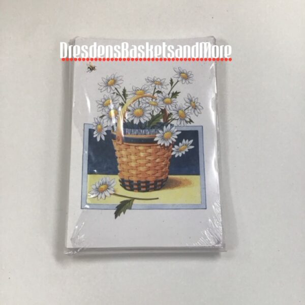 Longaberger Daisy Notecards/Envelopes Set (10) NIP