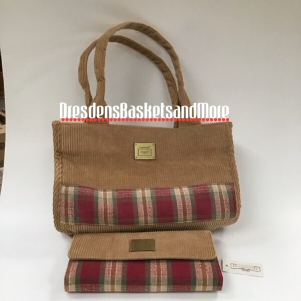 Corduroy & Orchard Park Plaid Purse & Wallet