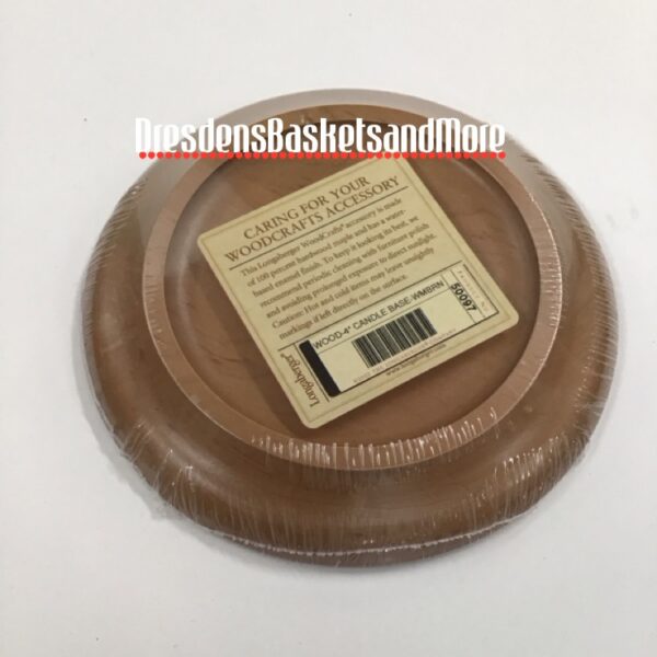 Longaberger Woodcrafts Candle Base NIP