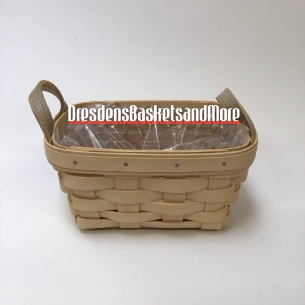 Longaberger 2006 Soft Aqua Tea Basket w/ Hard Protector