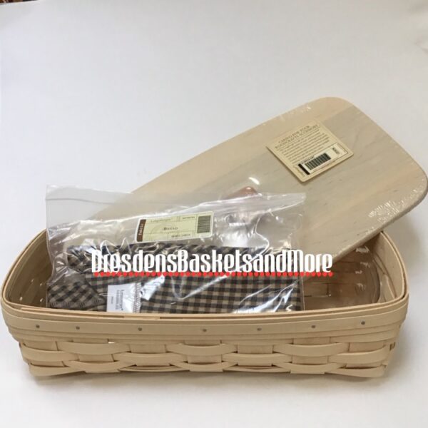 Longaberger 2006 Soft White Bread Basket Combo w/ Lid