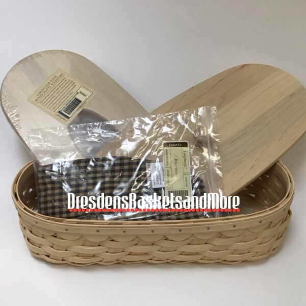 Longaberger 2006 Soft White Scalloped Boutique Basket Set