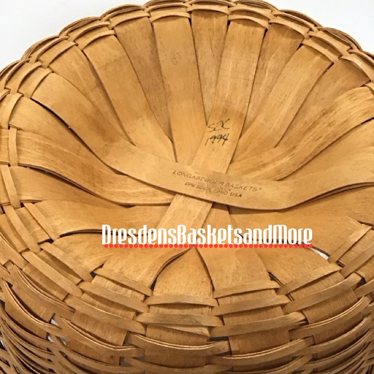 Longaberger 1994 Corn Basket w/ Protector*