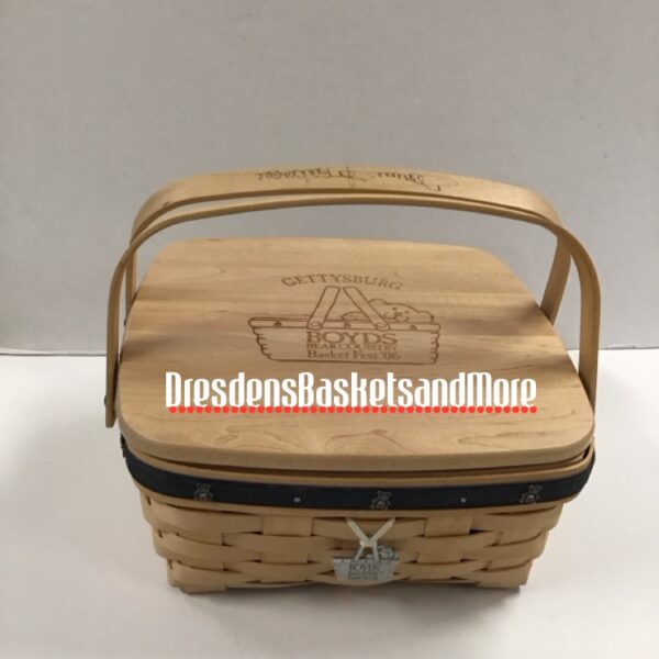 Longaberger 2006 Boyd's Basket Fest MAB Basket Set SIGNED