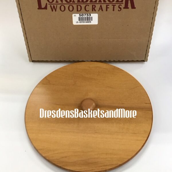 Longaberger Woodcrafts Banker's Waste Lid NIB