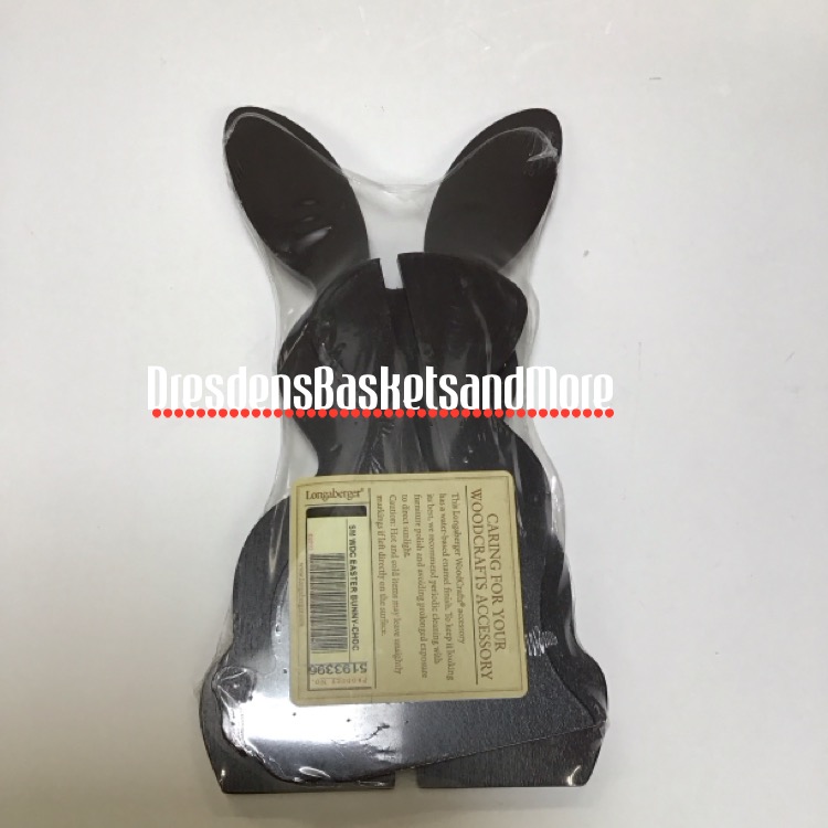Longaberger 3D Chocolate Woodcrafts Small Easter Bunny NIP