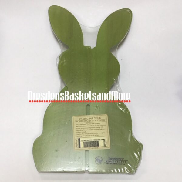 Longaberger 3D Pastel Green Woodcrafts Large Easter Bunny NIP