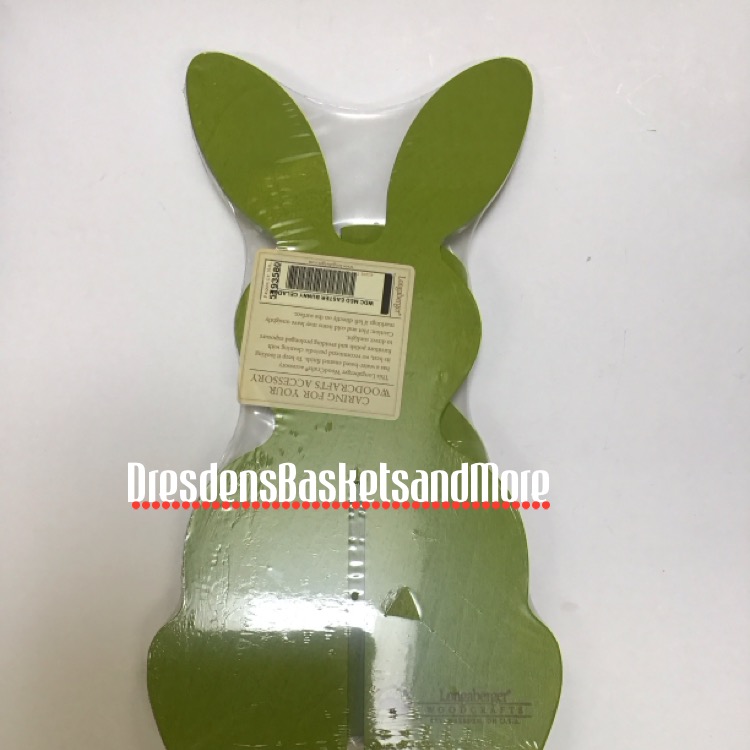Longaberger 3D Celadon Woodcrafts Medium Easter Bunny NIP