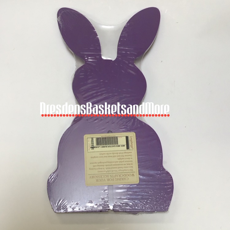 Longaberger 3D Lavender Woodcrafts Medium Easter Bunny NIP