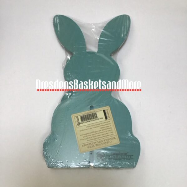 Longaberger 3D Turquoise Woodcrafts Small Easter Bunny NIP