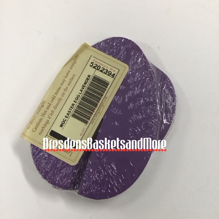 Longaberger Woodcrafts Lavender 2 Piece Egg NIP
