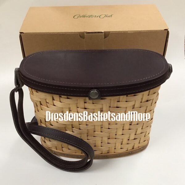 Longaberger 2005 Collectors Club Heartwood Binocular Basket Combo NIB