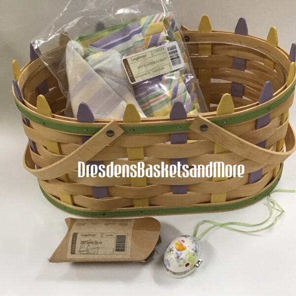 Longaberger 2007 Easter Basket Combo w/ Tie On