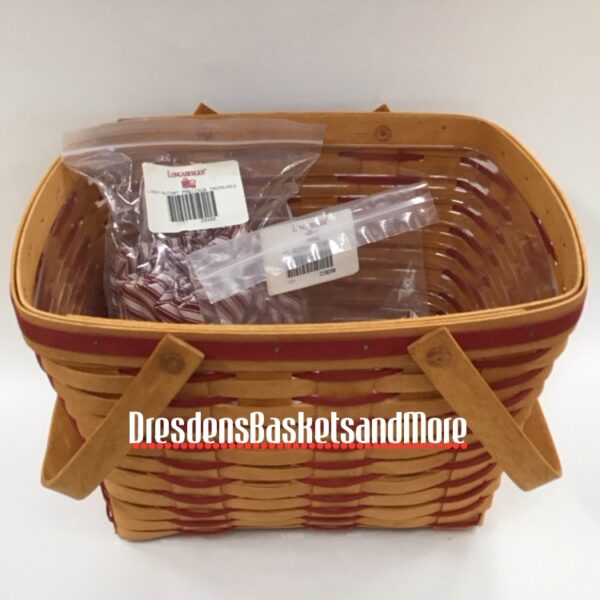 Longaberger 1995 Sweetheart Precious Treasures Basket Combo w/ Woodcrafts Lid