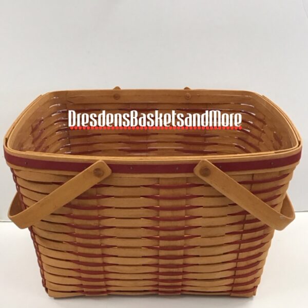 Longaberger 1996 Sweetheart Getaway Basket w/ Protector & Riser*