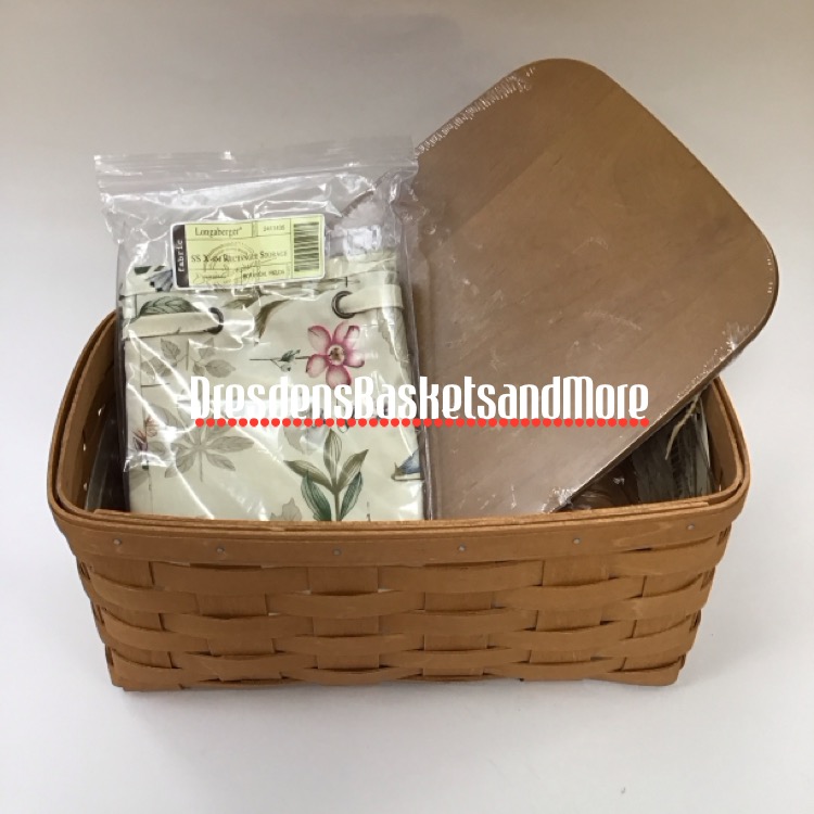 Longaberger 2013 XSmall Rectangle Storage WB Basket Set*