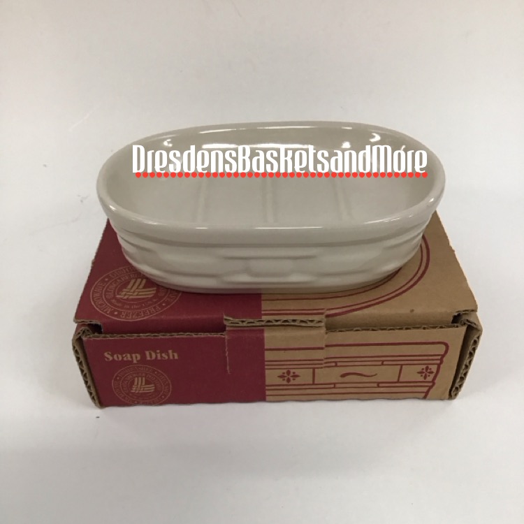 Longaberger Ivory Soap Dish NIB