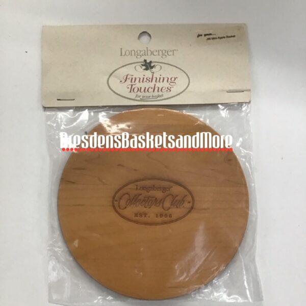 Longaberger Engraved Miniature JW Apple Lid NIP