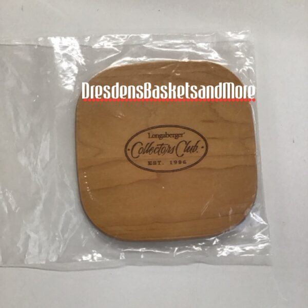 Longaberger Engraved Miniature JW Waste Lid NIP