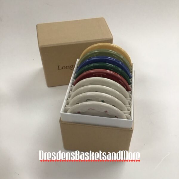 Longaberger Pottery Sample Set of 9 NIB