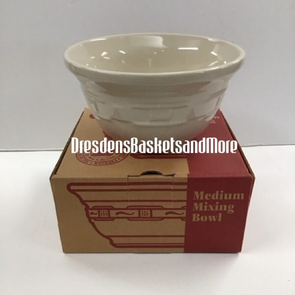 Longaberger Ivory Medium Mixing Bowl NIB