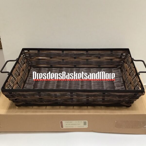Longaberger On The Veranda Tray Chocolate NIB