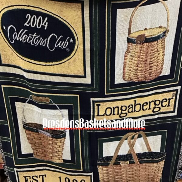 Longaberger 2004 Collector Club Afghan Throw