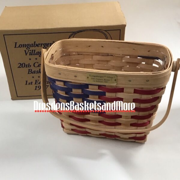 Longaberger 20th Century Basket w/ Protector NIB