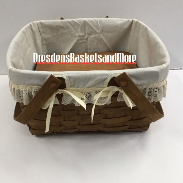 Longaberger 1985 Cake Basket w/ Riser & Liner*