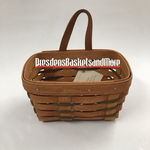 Longaberger 1995 Small Key Basket w/ Blue Accents