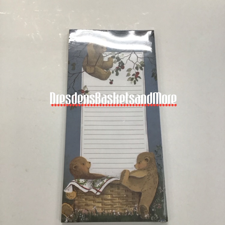 Pat Richter Note Pad Baskets & Bears