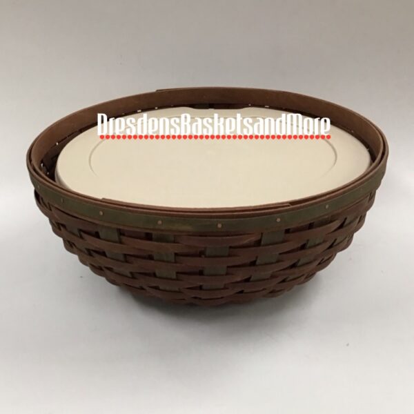 Longaberger Harvest Weave Buffet Basket w/ Lidded Protector
