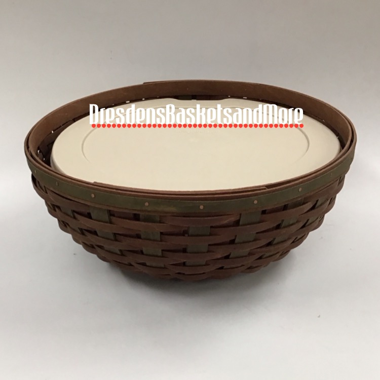 Longaberger Harvest Weave Buffet Basket w/ Lidded Protector