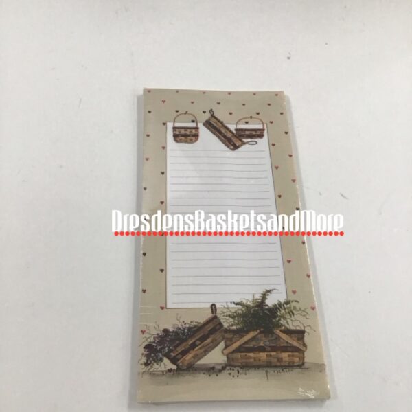Pat Richter Note Pad Baskets & Hearts