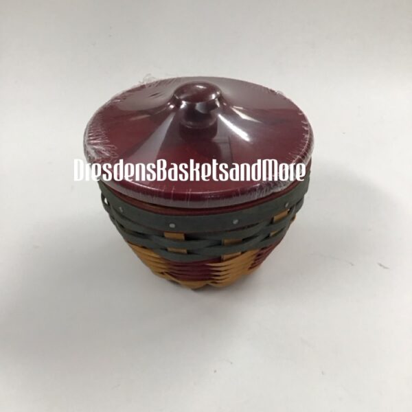 Longaberger 2008 American Celebrations 4" Bowl Basket w/ Protector & Lid