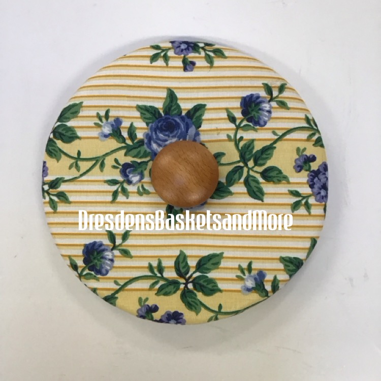 Longaberger Rose Trellis Small Fruit Fabric Lid