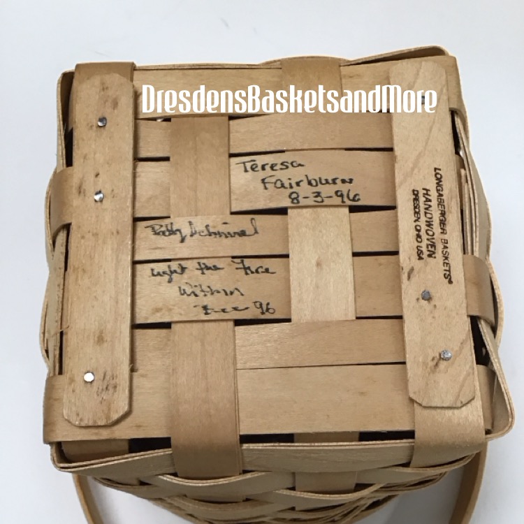 Longaberger 1996 Natural MAB 7" Measuring Basket Combo*