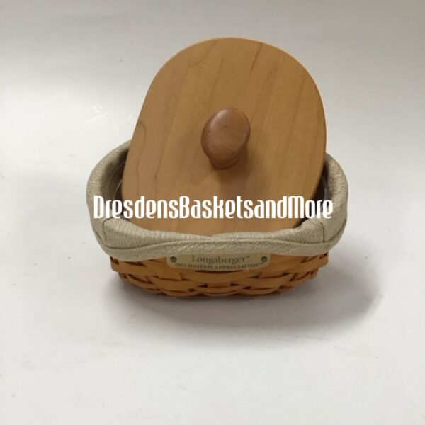 Longaberger 2002 Hostess Appreciation Lucky Charm Basket Combo w/ Lid