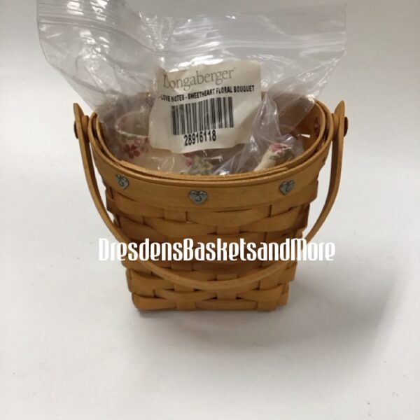 Longaberger 2001 Sweetheart Love Notes Basket Combo*